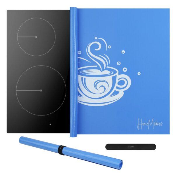 Mata Ochronna na Płytę Indukcyjną z Funkcją Gotowania-Niebieska