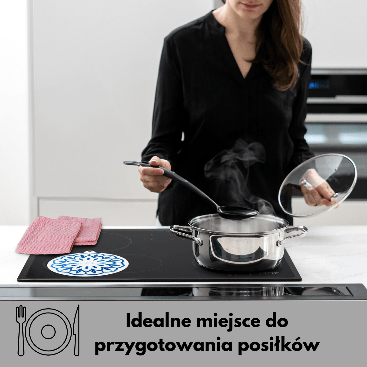 Mata Ochronna na Płytę Indukcyjną z Funkcją Gotowania-Zestaw - obrazek 2