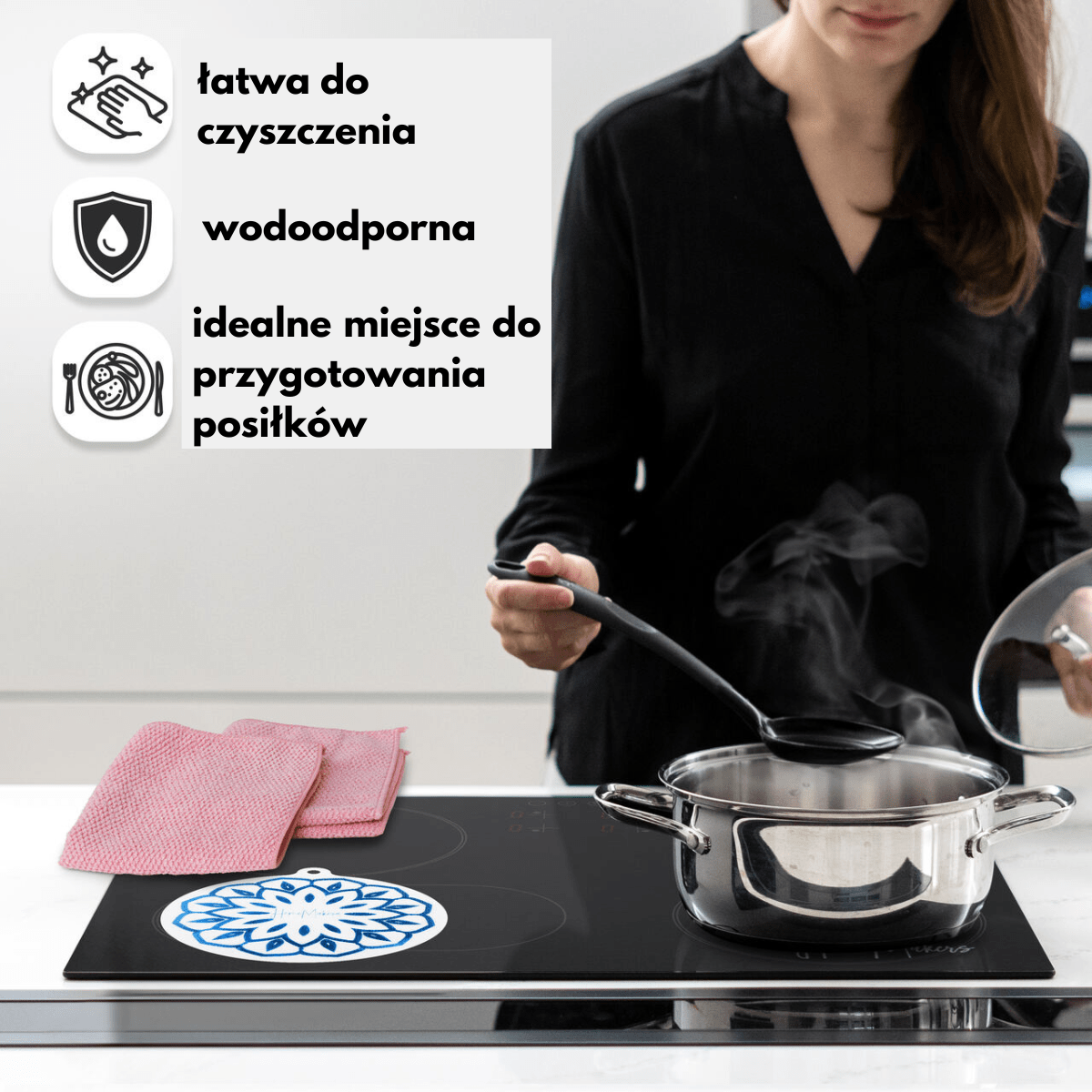 Mata Ochronna na Płytę Indukcyjną z Funkcją Gotowania-Zestaw - obrazek 6