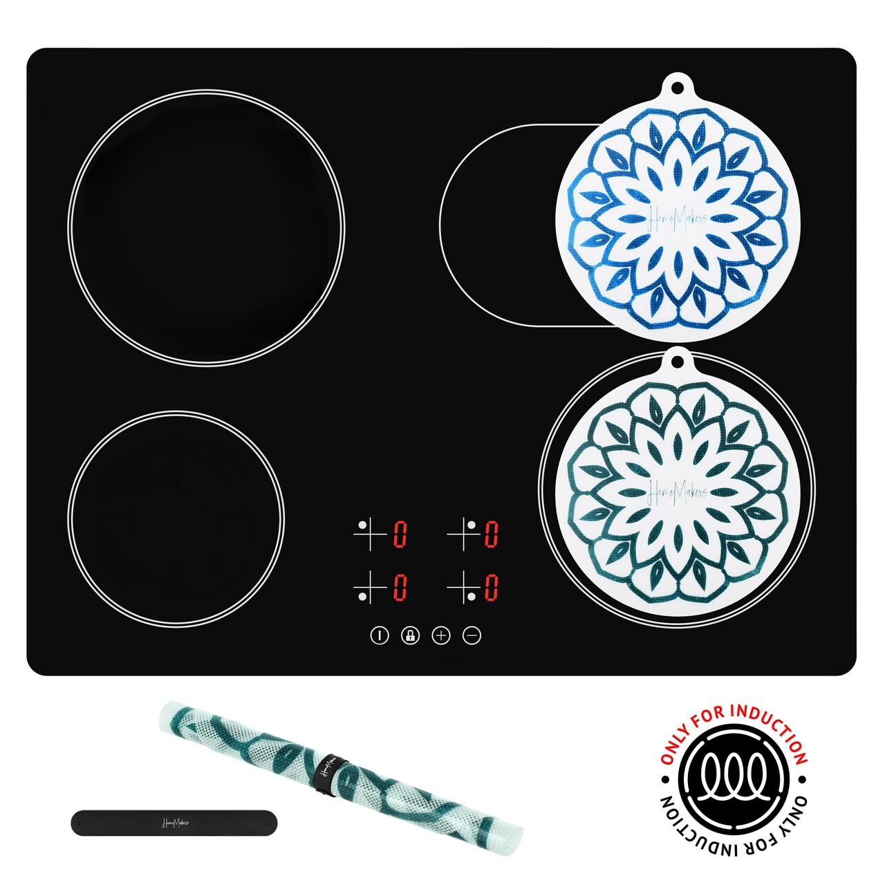 Magiczna Okrągła Mata Ochronna na Płytę Indukcyjną z Funkcją Gotowania - 2 sztuki